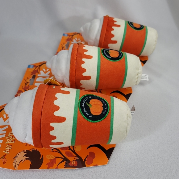 (3) BARK Whipped Pumpkin Latte Dog Toy - Picture 13 of 16